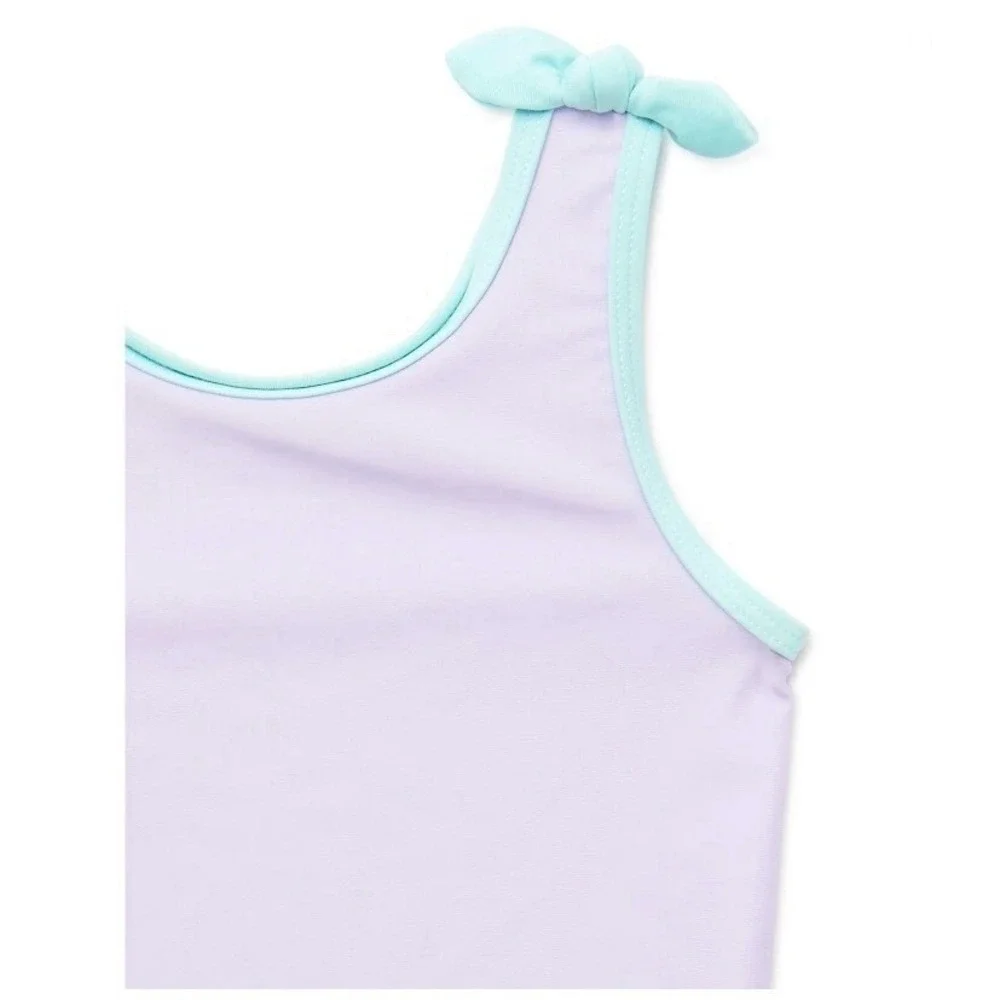 Wonder Nation Toddler Girl Tankini Swimsuit 2T New with Tags Lavender Sky Sweet